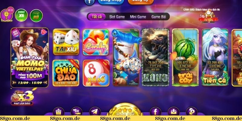 Giao diện game dễ sử dụng