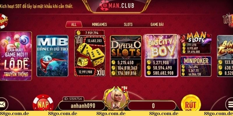 Game ManClub – Người anh em đồng hành không thể thiếu cho game thủ 3 Những game bài hot nhất Man Club